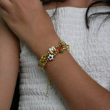 Kids Gold Pop Five Charm Bracelet