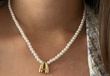 Pearl Necklace with Initial (Newly Launched)