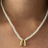 Pearl Necklace with Initial (Newly Launched)