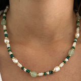 Wild Fern & Pearl Necklace