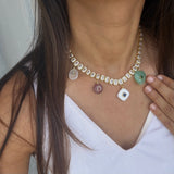 Personalised Meher Charm Necklace (Tennis Necklace)
