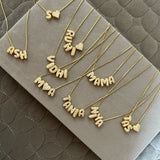 Mini Bubble Initial Name Necklace  (Bestseller)