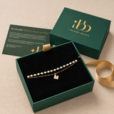 Mangalsutra Pearl Initial Bracelet