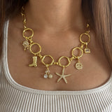 Personalised Charm Choker With Charms