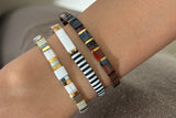 Set of 3 - Ice & Noir Tila Bracelets