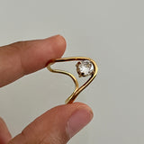 Pear Stone Ring