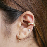 Emerald & Diamond Eternity Ear Cuff