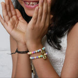 Colorful Initial Kids Bracelet