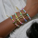 Colorful Initial Kids Bracelet