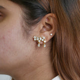 Iris Mixed-Cut Cluster Studs