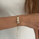Mini Bubble Initial Name Bracelet (Bestseller)