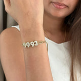 Mini Bubble Initial Name Bracelet (Bestseller)