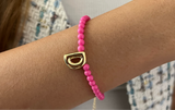 Barbie Pink Bracelet with Initial (Newly Launched)