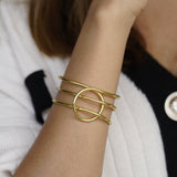 Spaced out statement bracelet