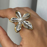 Pearl Flower Ring