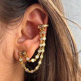 Crystal Crawler Single Earcuff
