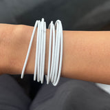 Guitar String Bracelet Stack - Set of 10