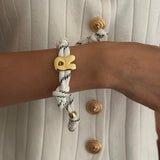 Bold Initial Braid Bracelet