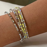 Set of 5 - Lemon Spark Confetti Bracelets