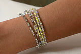 Set of 5 - Lemon Spark Confetti  Bracelets