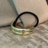 Gold Glossy Double Hair Cuff