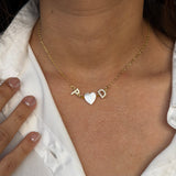 You & I Pearl Heart Necklace (Bestseller)