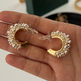 Cinderella Pearl Hoops