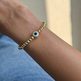Gold Pop Evil Eye Bracelet