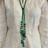 Jade Green Double Line Lariat