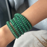 Soft Emerald Wrap Bracelet
