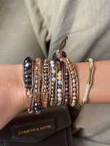 Champagne Beaded Wrap Bracelet (Bestseller)