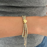 Lily Heart Bracelet
