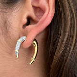 Pave Claw Earrings