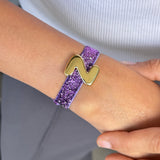 Signature Spark Initial Stretch Bracelet