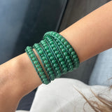 Soft Emerald Wrap Bracelet