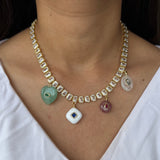 Personalised Meher Charm Necklace (Tennis Necklace)