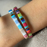 Set of 2 - Full Bloom Tila Bracelets