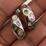 Silver Palette Earrings