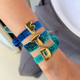 Signature Spark Initial Stretch Bracelet