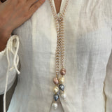 Pearl Cluster Lariat