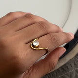 Pear Stone Ring
