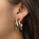 Dual Tone Trio Hoops
