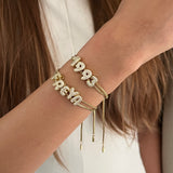 Mini Bubble Initial Name Bracelet (Bestseller)