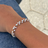 Sparkling Heart Charm Bracelet