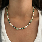 Wild Fern & Pearl Necklace