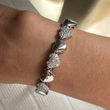 Heartline Silver Bracelet