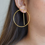 Bar Hoop Earrings