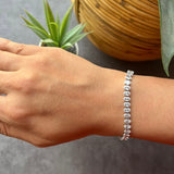Oval Iced Out Tennis Bracelet