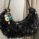 Pearl & Evil Eye Bag Charm