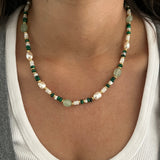 Wild Fern & Pearl Necklace